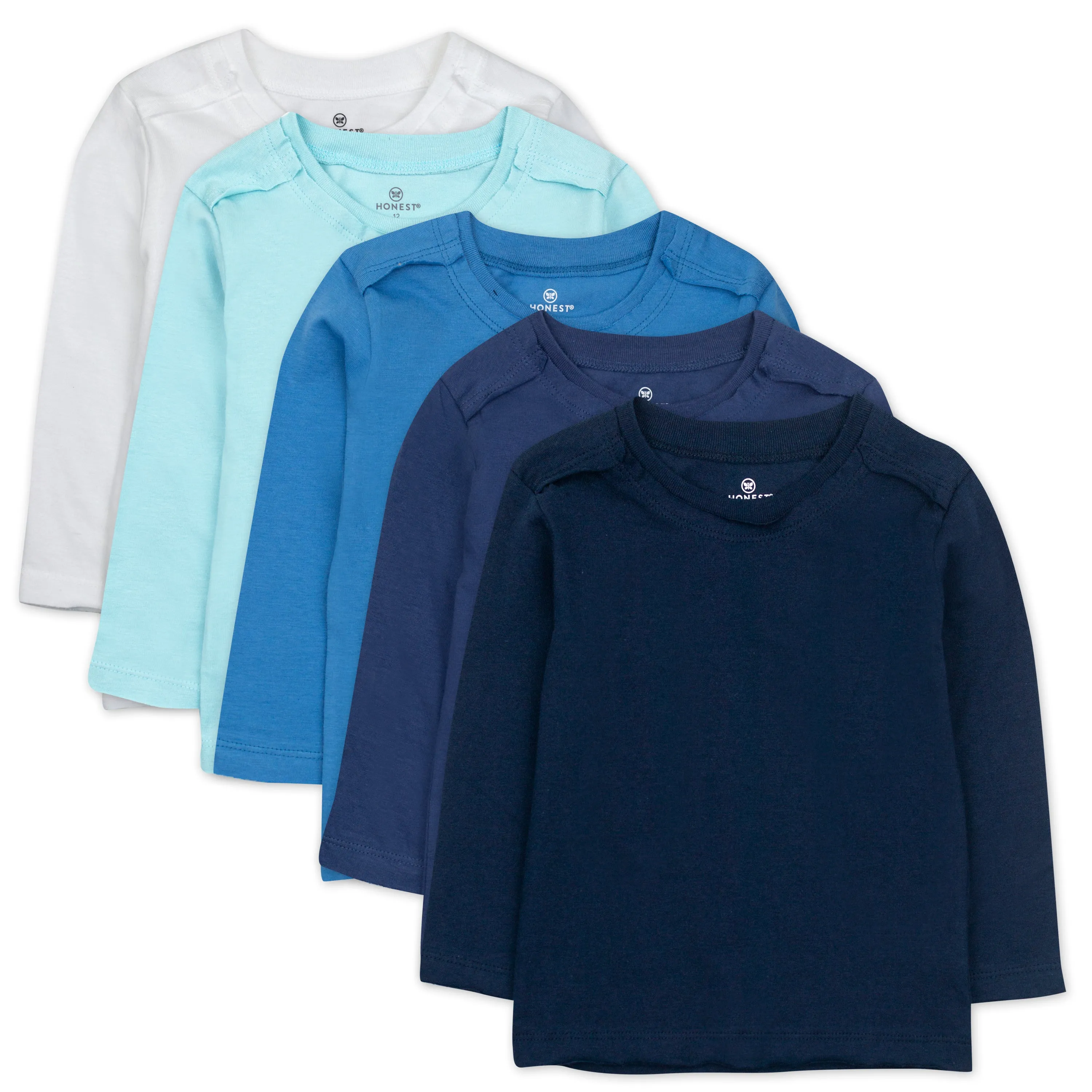 5-Pack Organic Cotton Long Sleeve T-Shirts