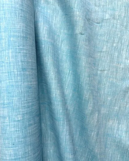 58" Handkerchief Linen - Yarn-dyed Aqua