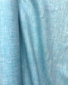 58" Handkerchief Linen - Yarn-dyed Aqua