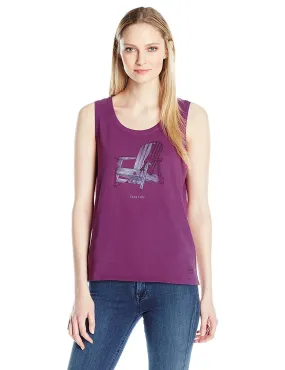 Adirondack Engraved Sleeveless Crusher Scoop T-Shirt by Life is good