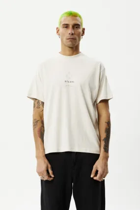 AFENDS Star recycled boxy fit tee - Moonbeam