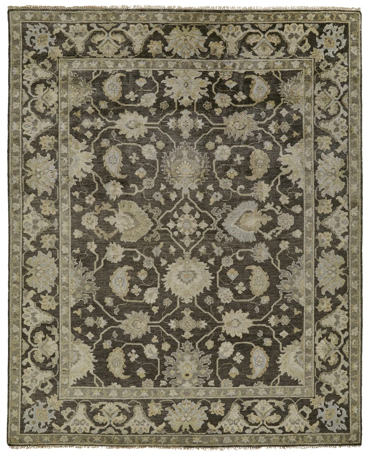 Alden Gray and Blue Rug by BD Fine