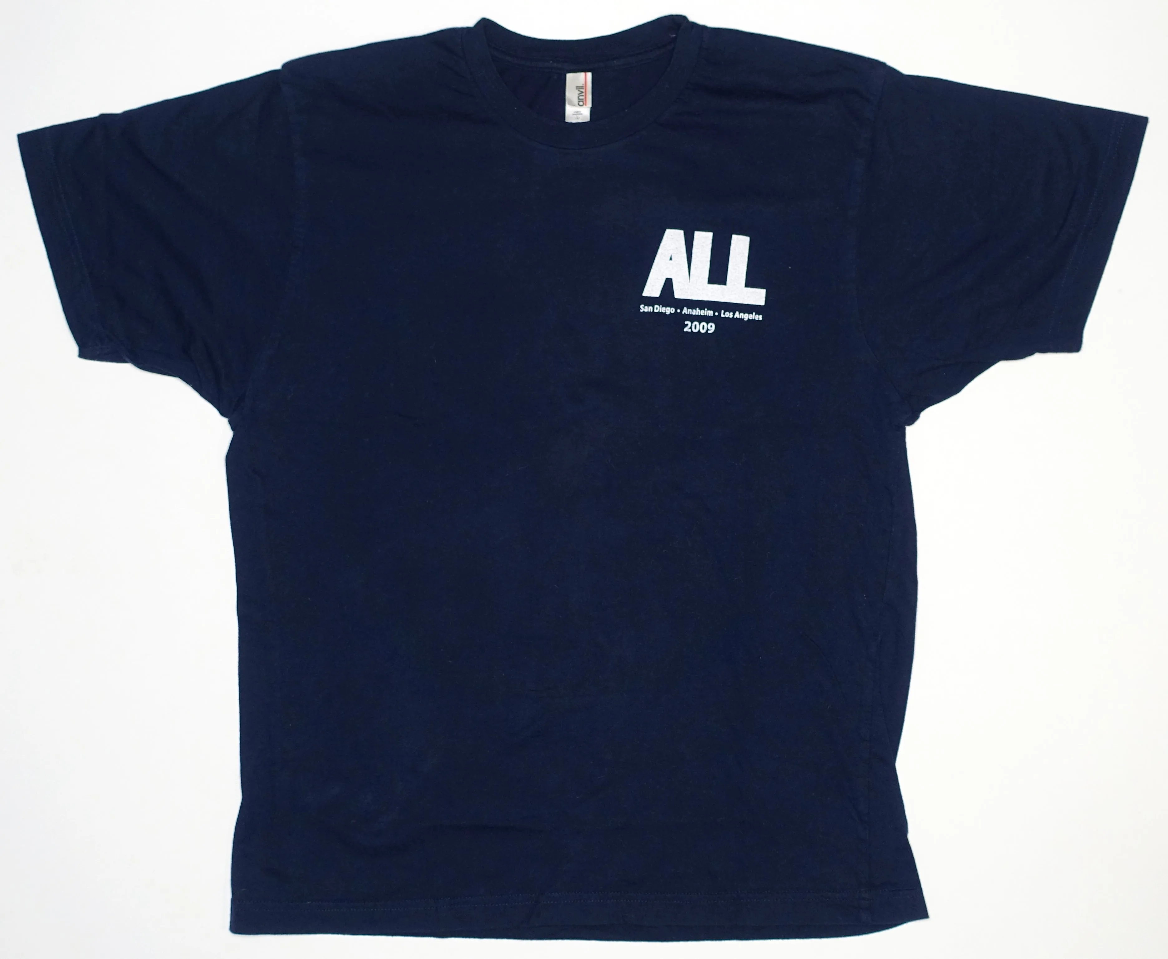 ALL - Southern CA 2009 Tour Shirt Size Large