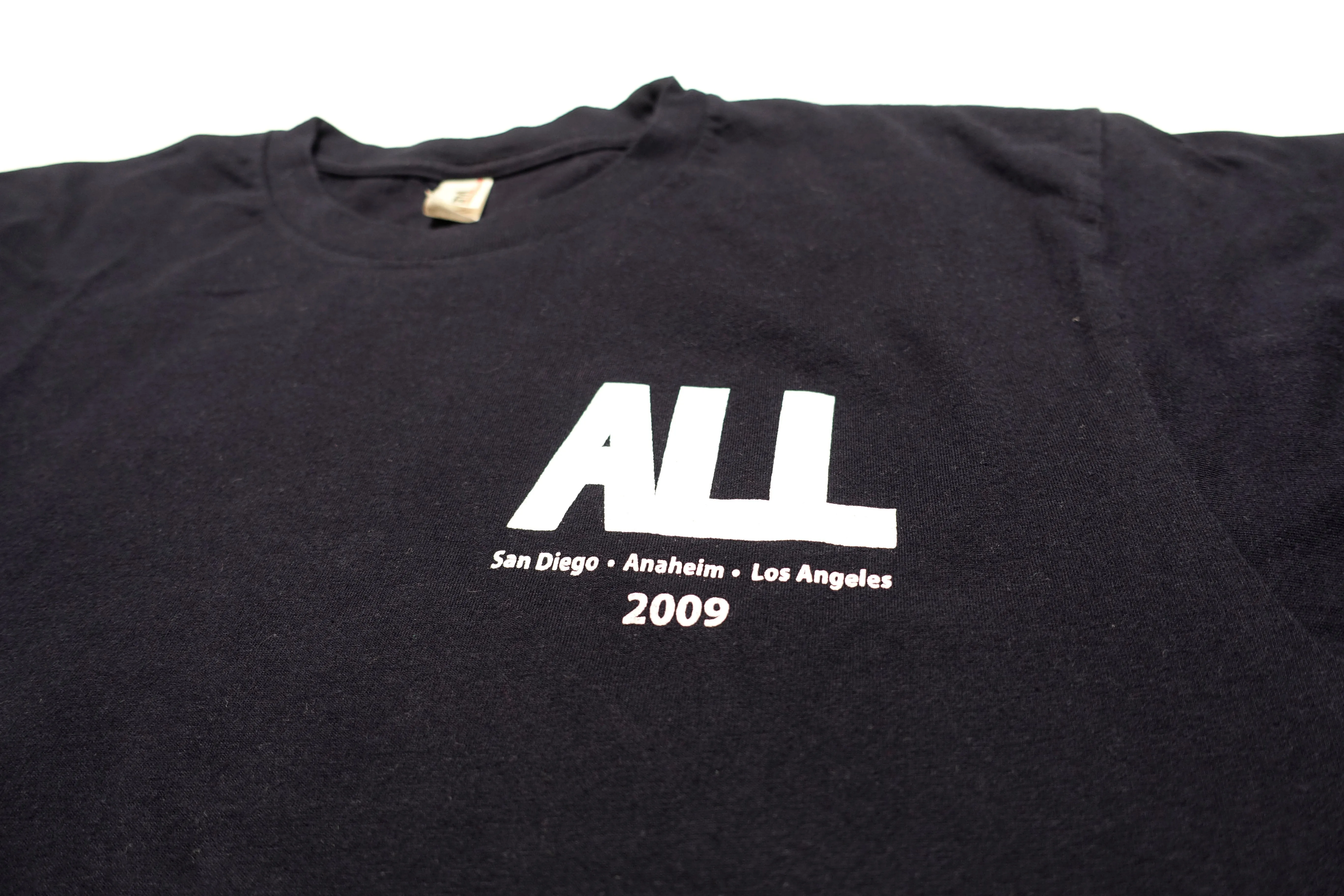 ALL - Southern CA 2009 Tour Shirt Size Large