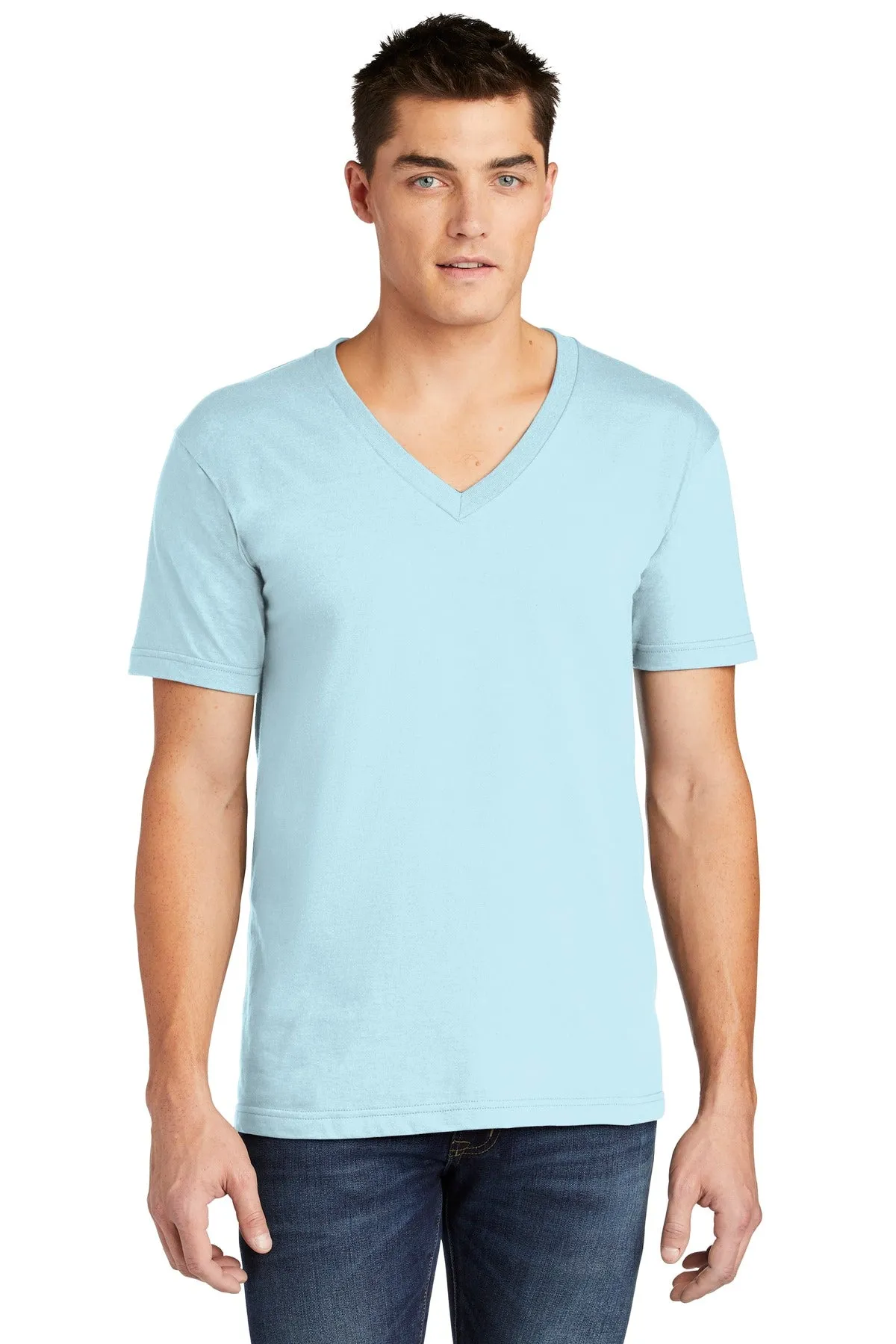 American Apparel Fine Jersey V-Neck T-Shirt. 2456W