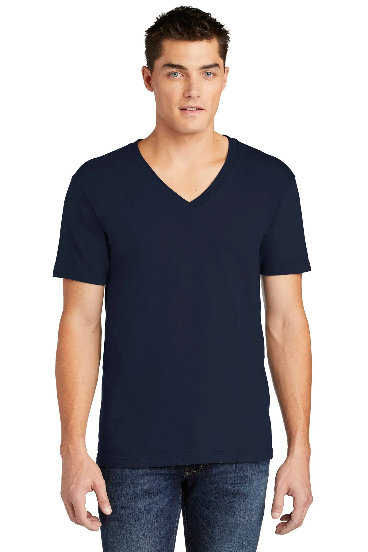 American Apparel Fine Jersey V-Neck T-Shirt. 2456W