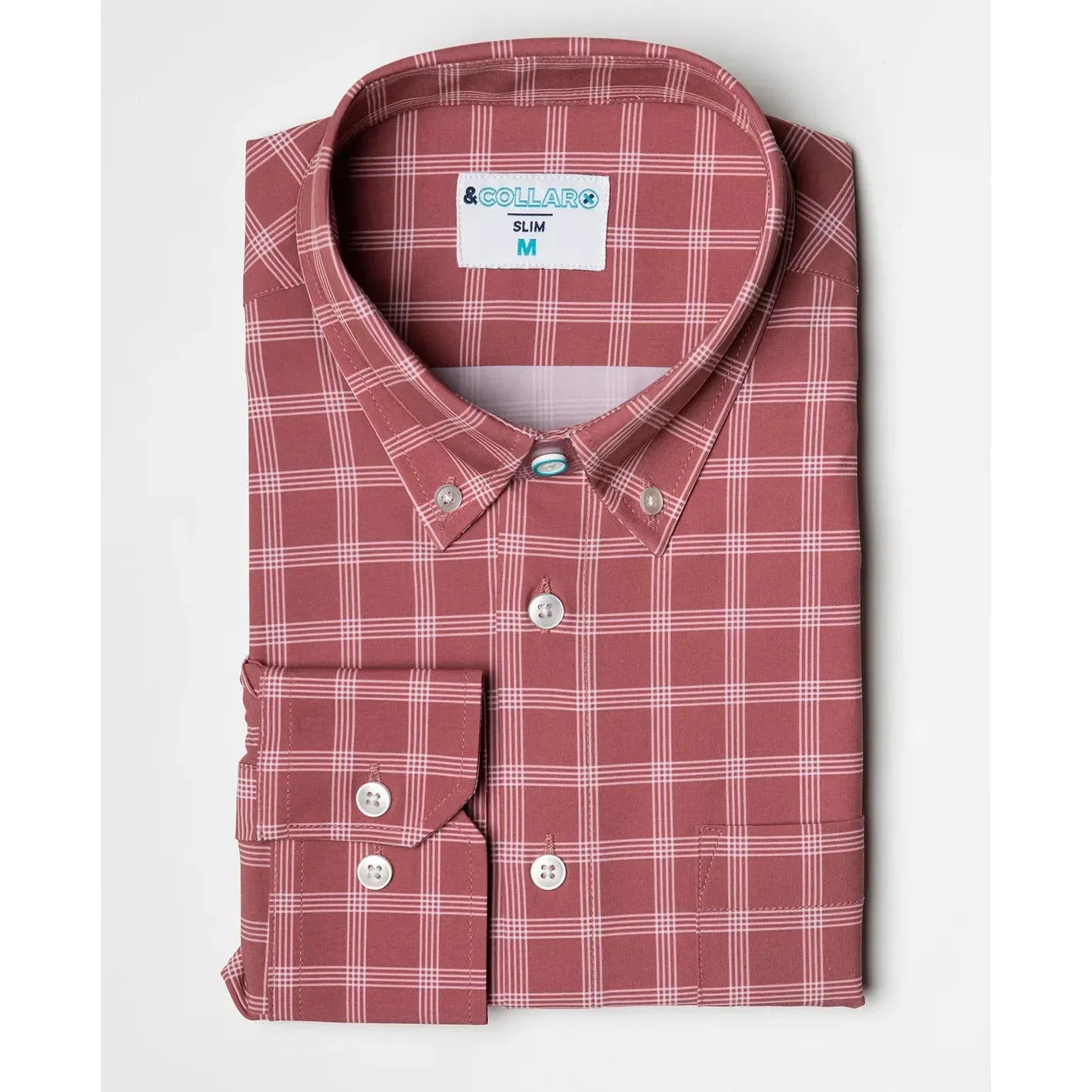 &Collar Patterned Dress Shirts