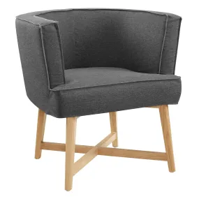 Anders Upholstered Fabric Accent Chair By Modway - EEI-3432 - Gray