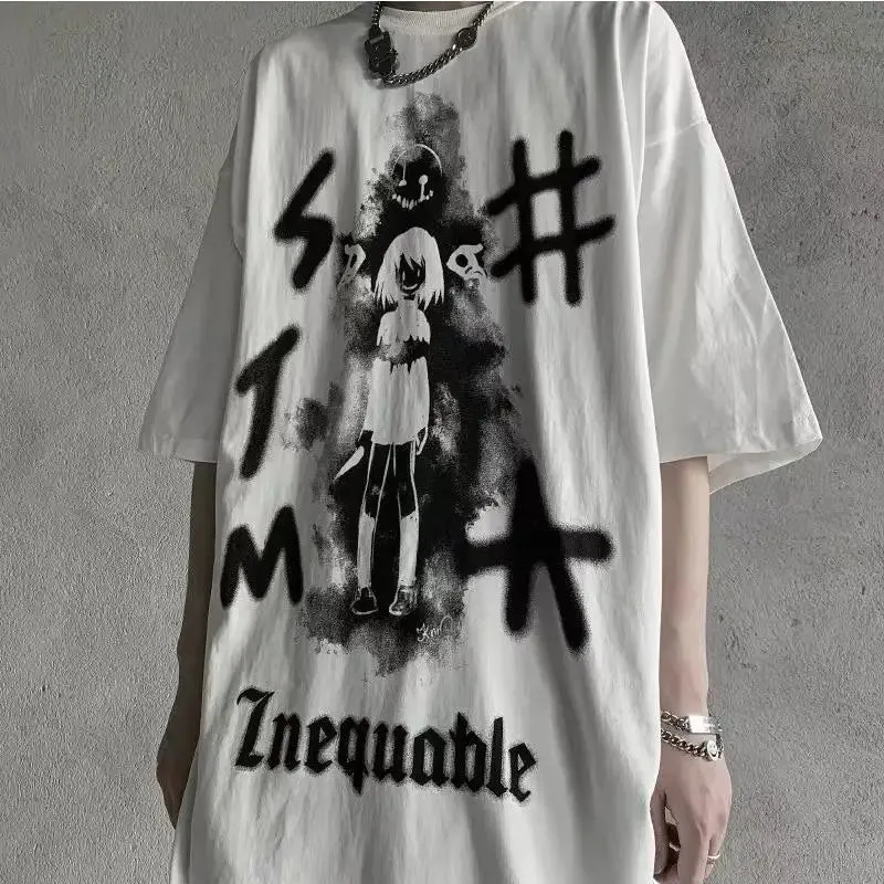 Anime Japan Style Gothic Oversized T-Shirts