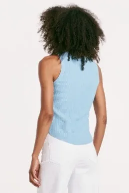 Another Love Cora Ribbed Tank- Blue