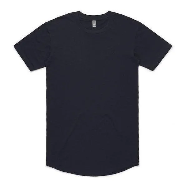 ASC Curved Hem Long T Shirt Navy