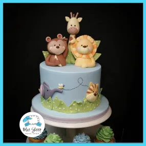 Baby Safari Cupcake Tower