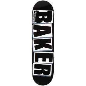 Baker Skateboards Brand Logo Black/White Skateboard Deck - 8.125