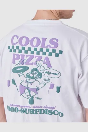 Barney Cools Pizza Tee White