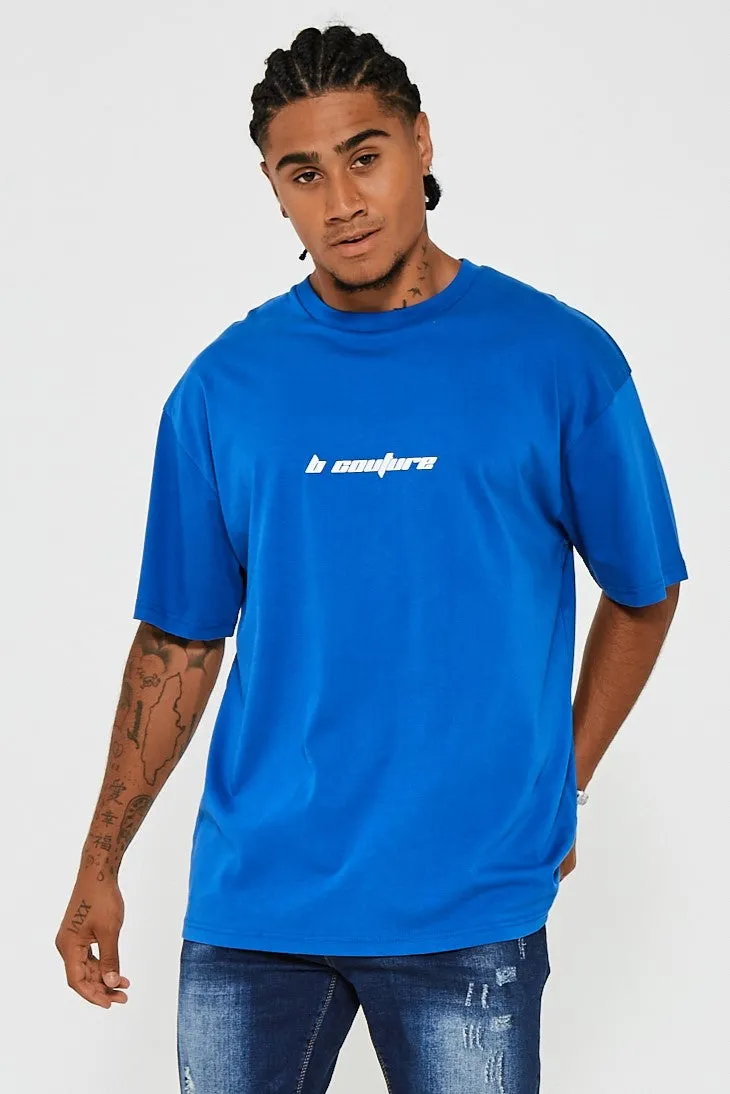 Bartley Oversized Cotton T-Shirt - Federal Blue