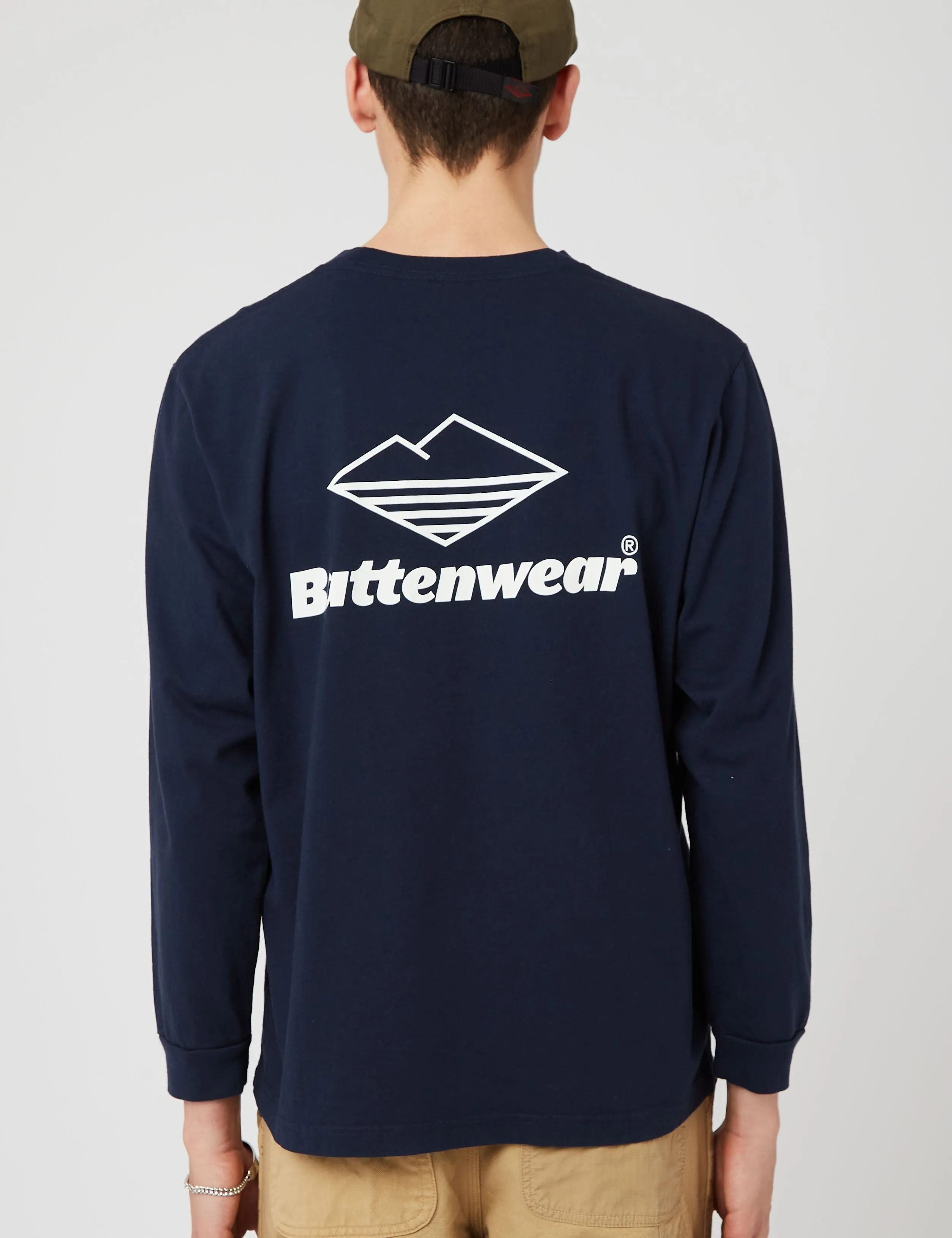 Battenwear Team Long Sleeve Pocket T-Shirt (5.5 oz.) - Navy Blue