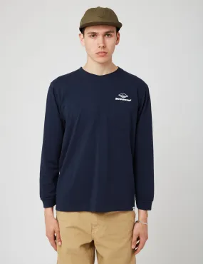 Battenwear Team Long Sleeve Pocket T-Shirt (5.5 oz.) - Navy Blue