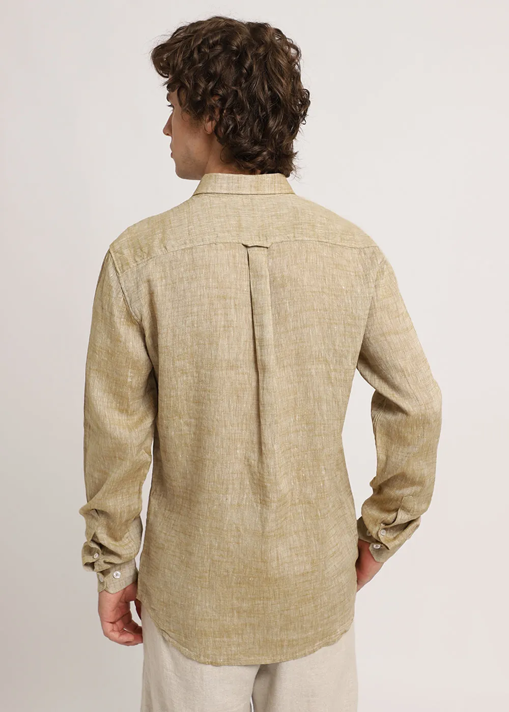 Beige Linen Shirt