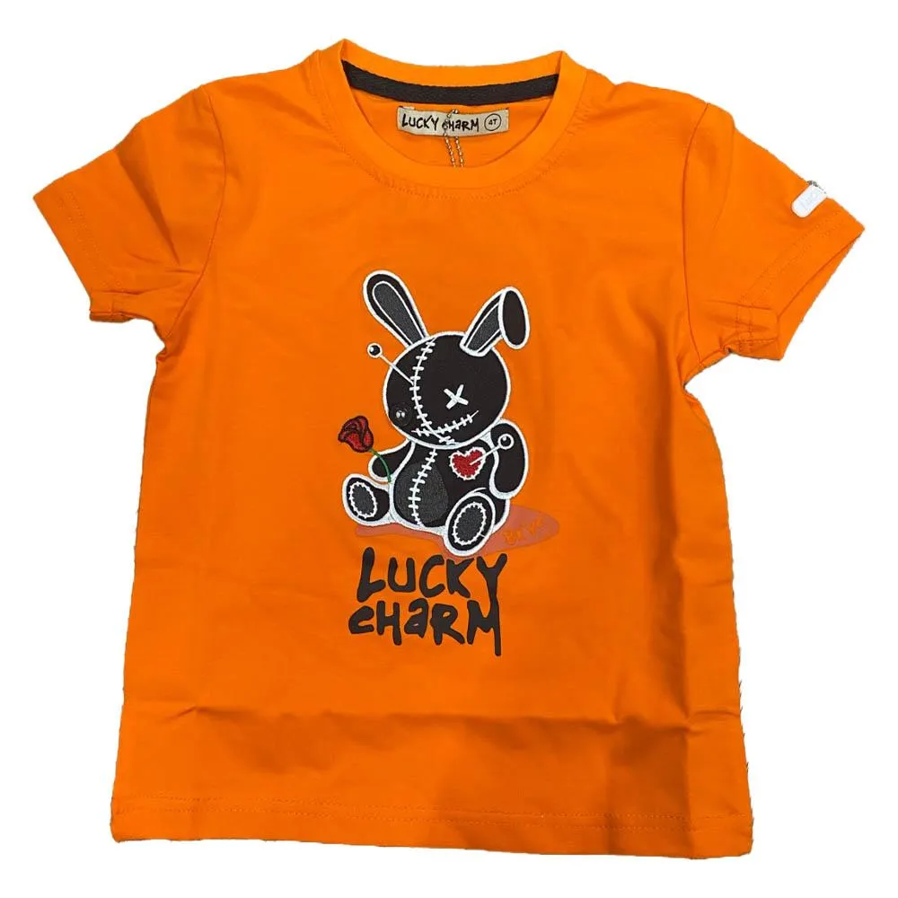 Black Keys Boys Lucky Charm Tee Boys (Orange Black)