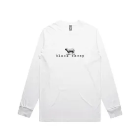 Black Sheep OG Logo Long Sleeve Tee White