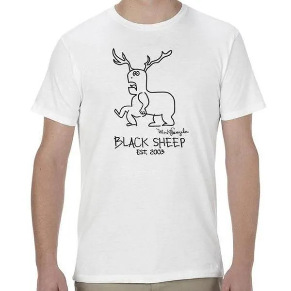 Black Sheep x Mark Gonzales "Sketchy" Tee White