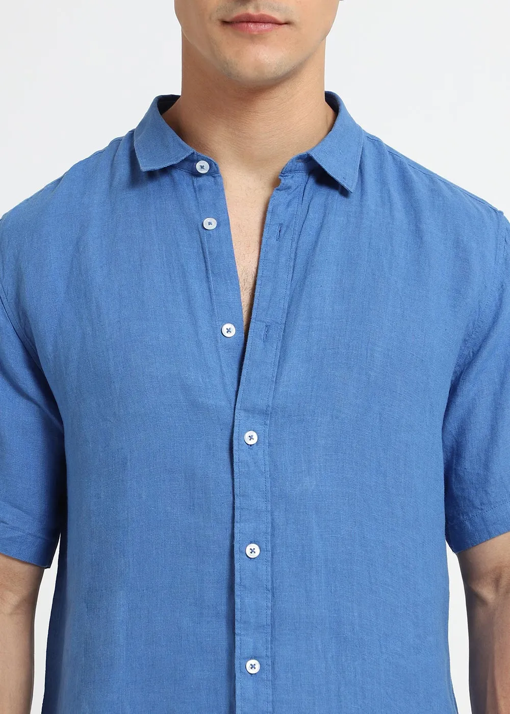 Blue Linen Shirt