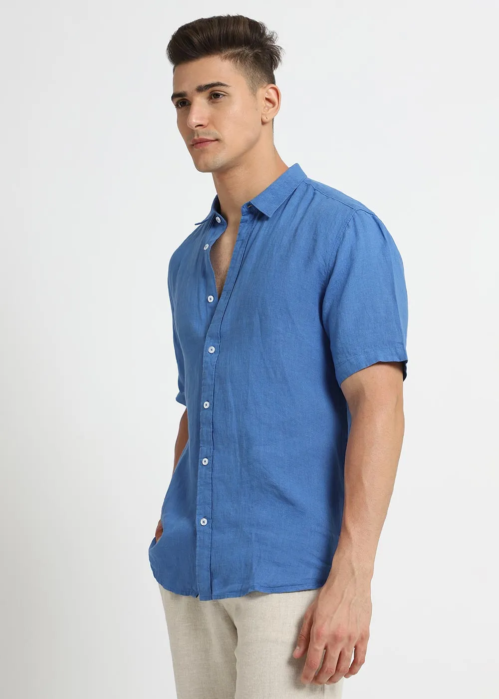 Blue Linen Shirt