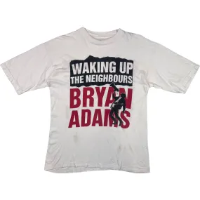 Bryan Adams Waking Up The Neighbours Tour 1991 Band T-shirt White