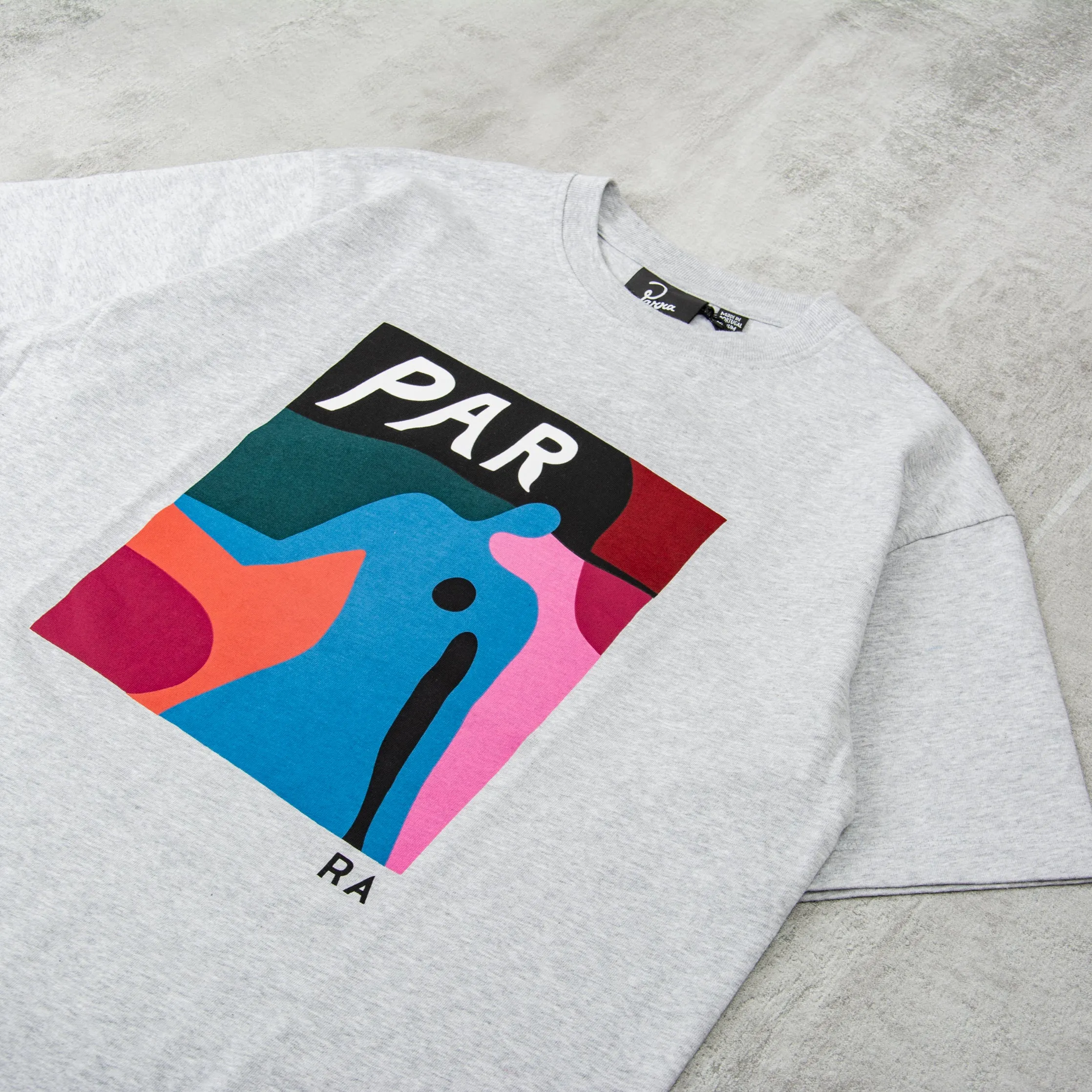 By Parra Ghost Caves Tee - Heather Grey