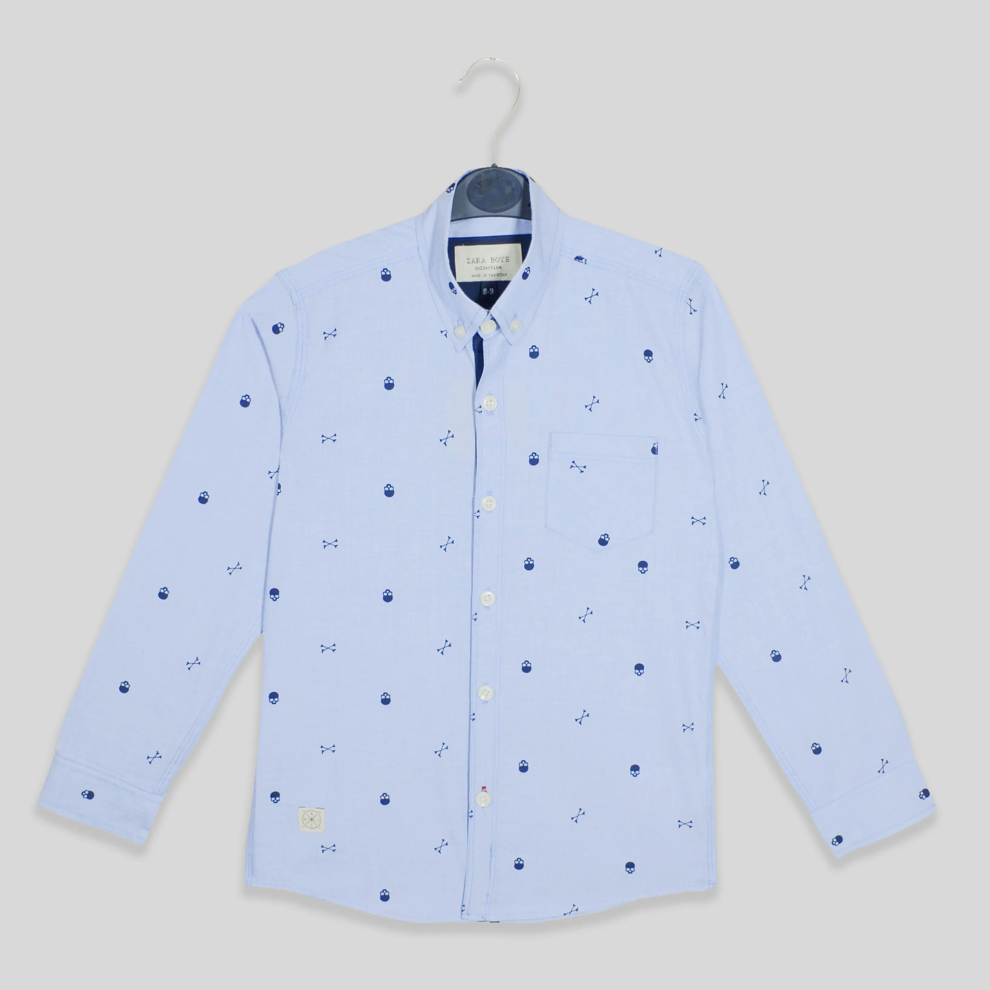 C1220 ZR SKY BLUE BOY CAUSAL SHIRT