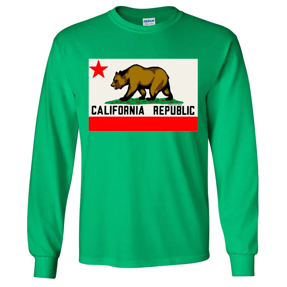 California Republic Original Bear Flag Long Sleeve Shirt