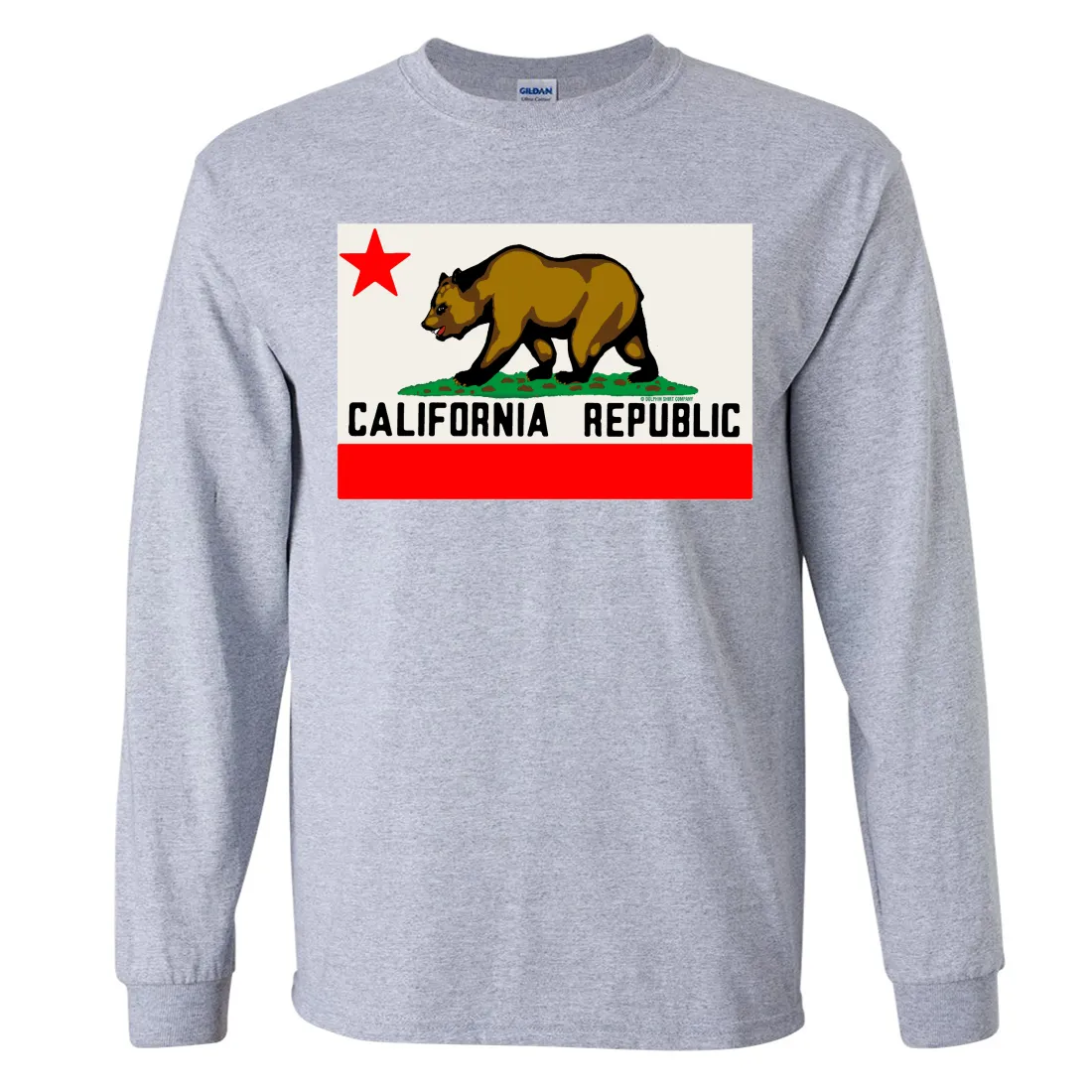 California Republic Original Bear Flag Long Sleeve Shirt