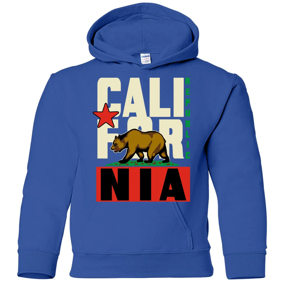 California Republic Original Retro Bold Youth Sweatshirt Hoodie