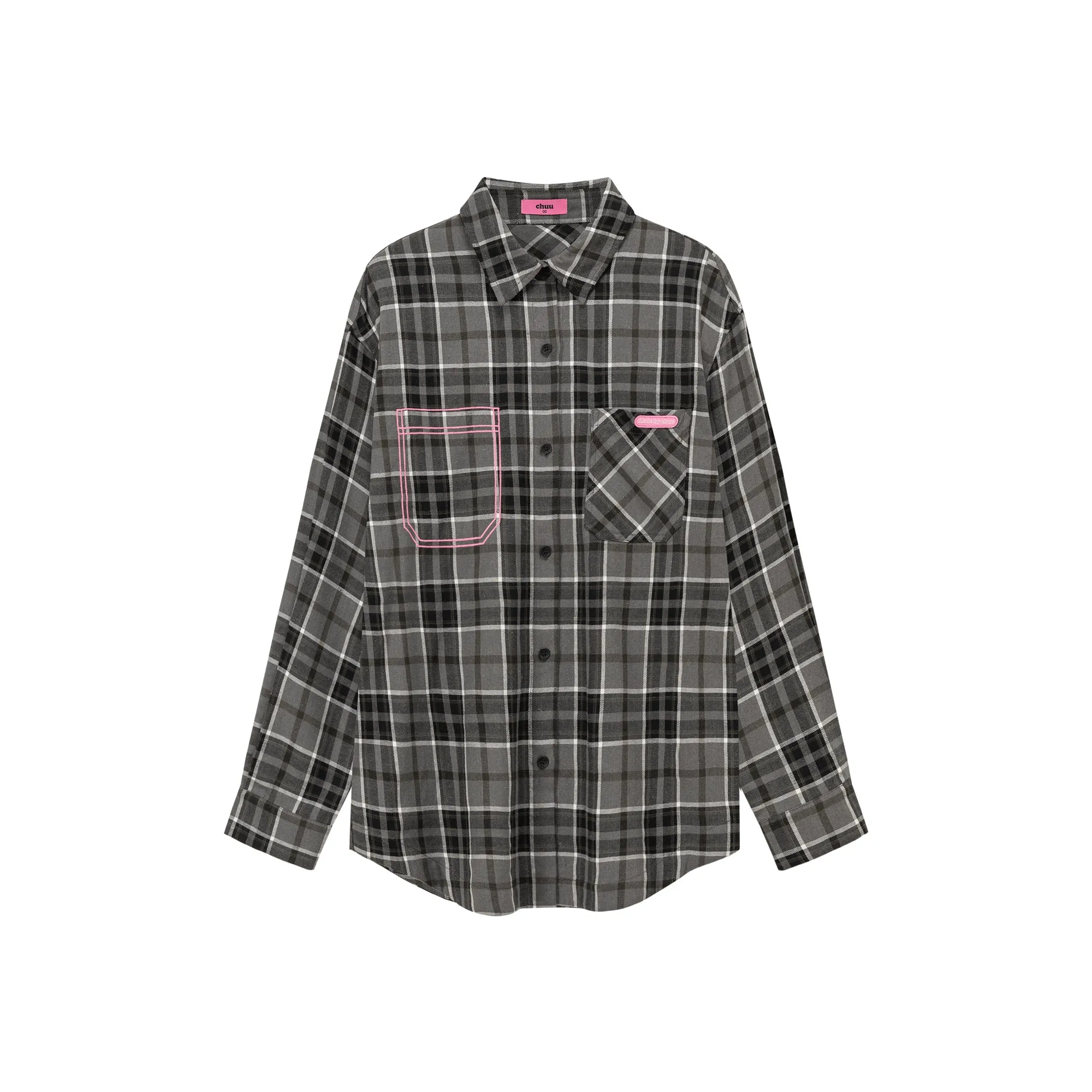 Checked Loose Fit Long Sleeve Shirt