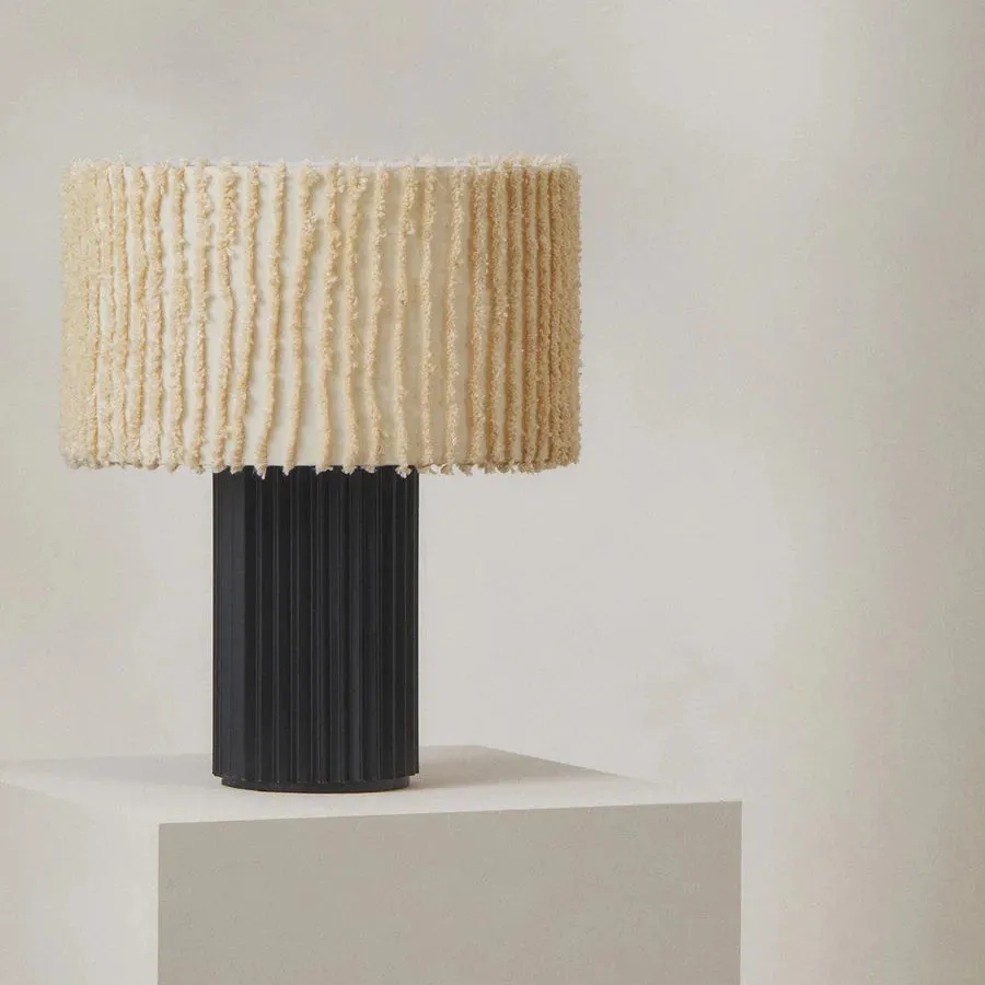 Contemporary Short Textured Table Lamp