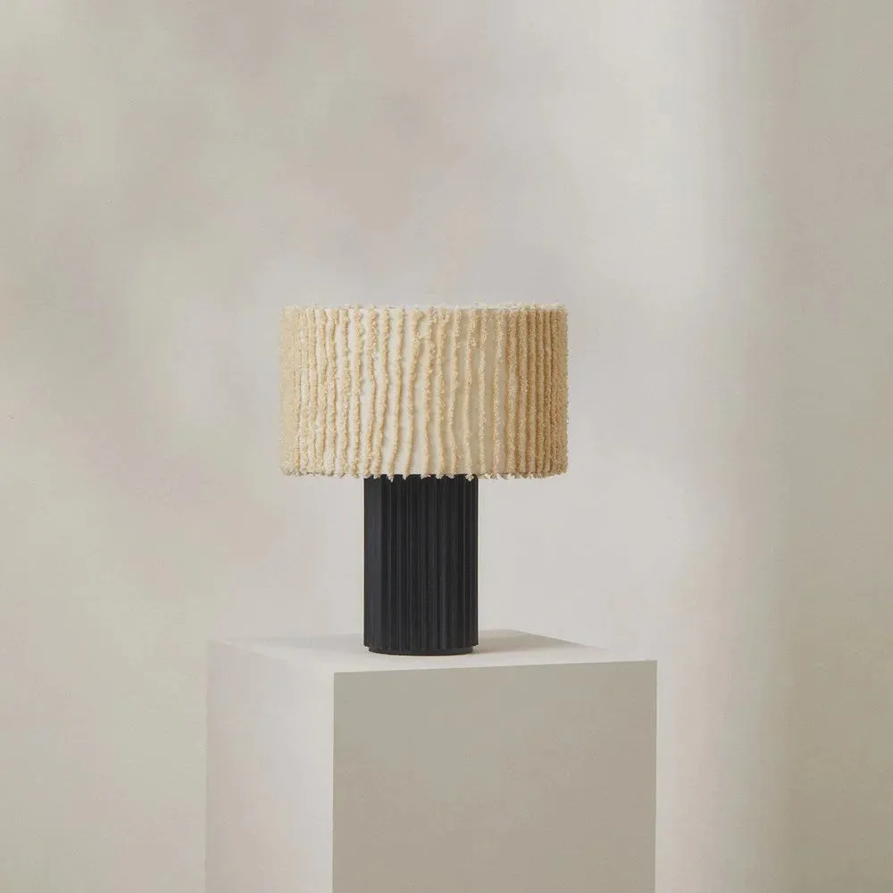 Contemporary Short Textured Table Lamp