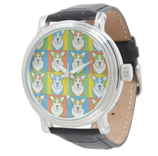 Corgi Pop Art Watch