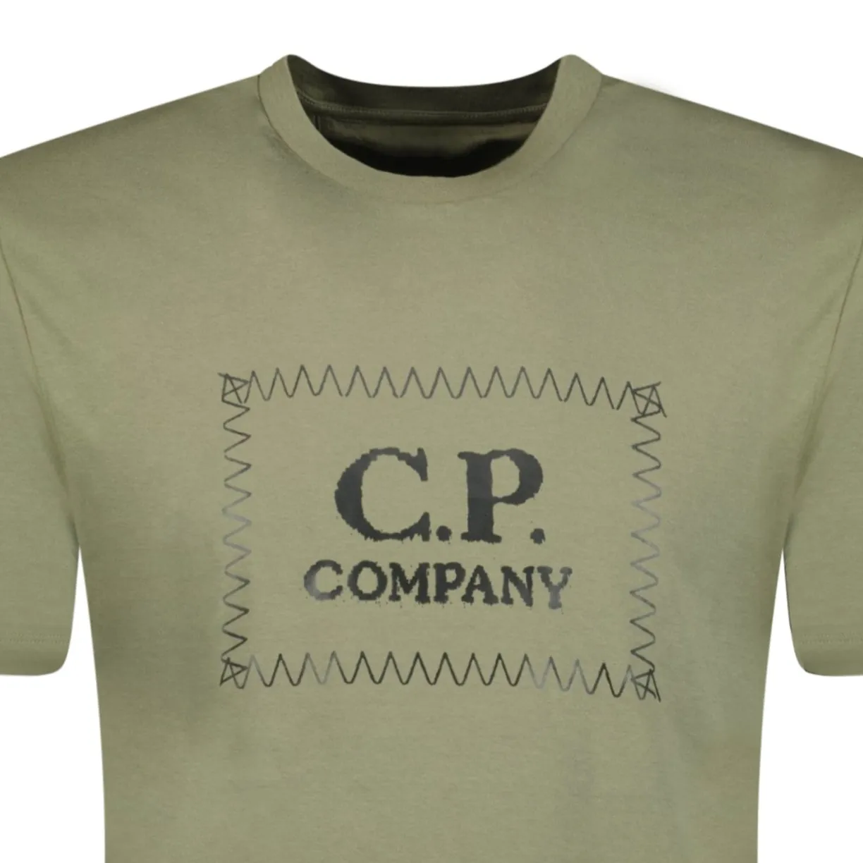 CP COMPANY Chest Logo T-Shirt Khaki