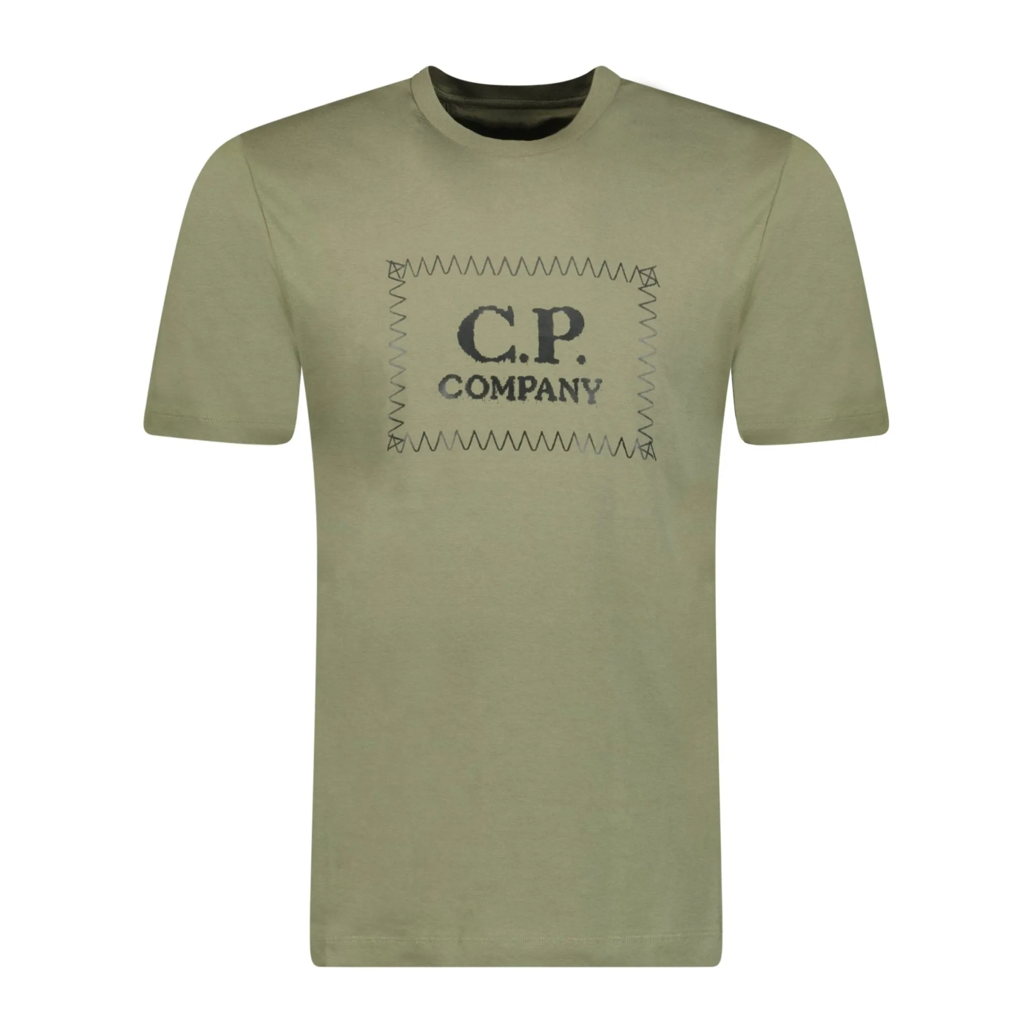 CP COMPANY Chest Logo T-Shirt Khaki