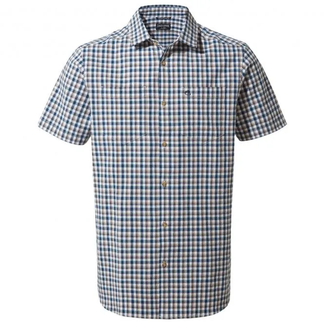 Craghoppers Mens Nour Check Shirt Short Sleeve