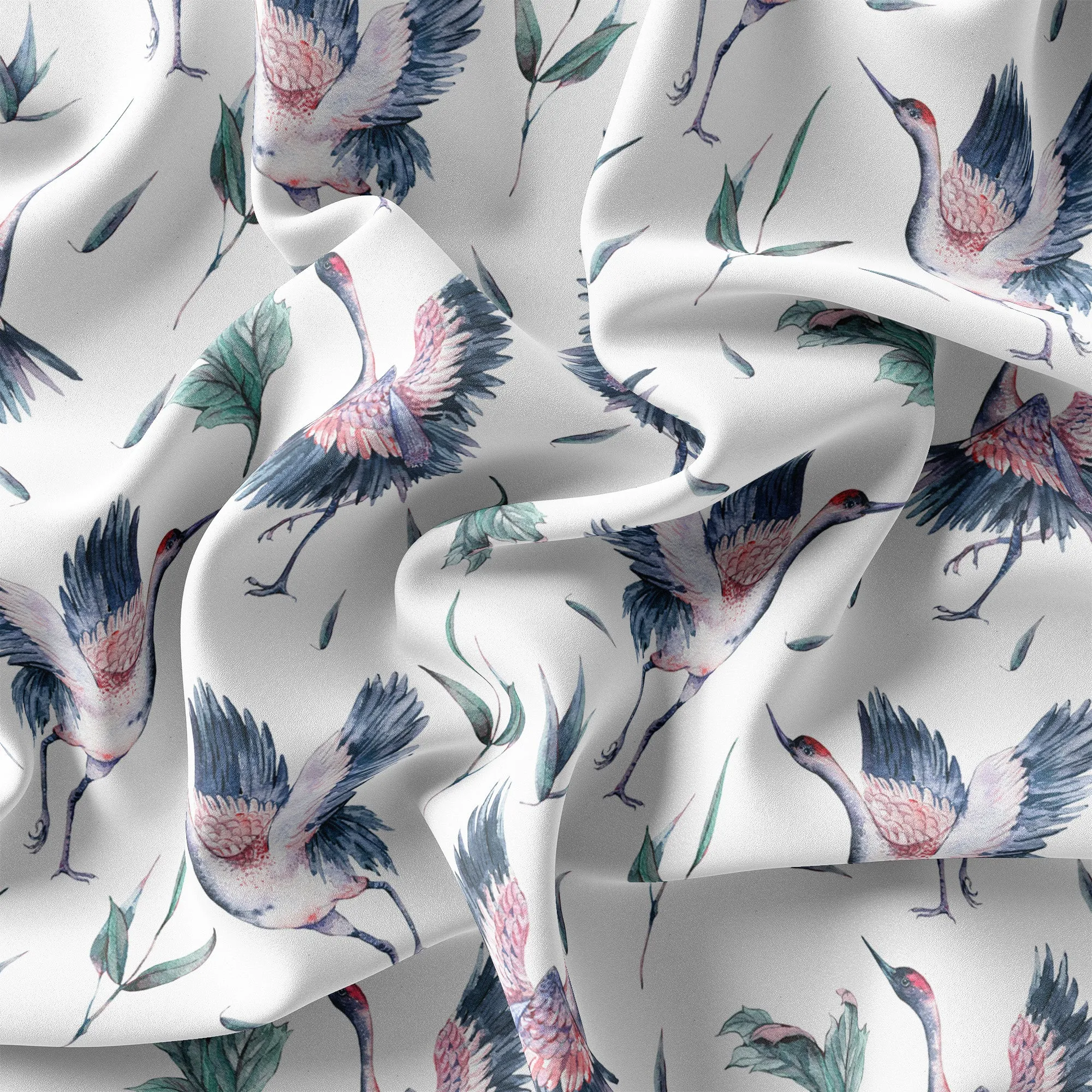 Dancing Cranes Hawaiian Shirt