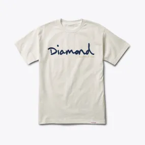 Diamond OG Script T-Shirt - Cream