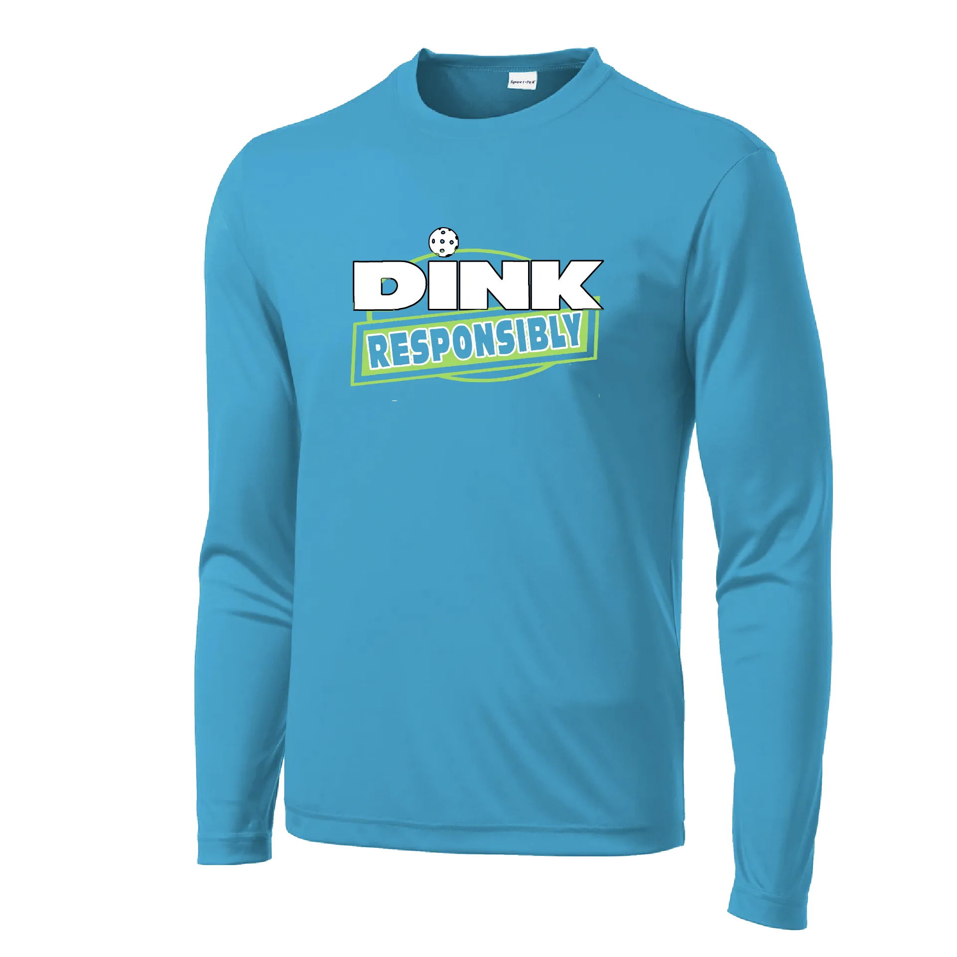 Dink Responsibly | Men's Long Sleeve Athletic Shirt | 100% Polyester