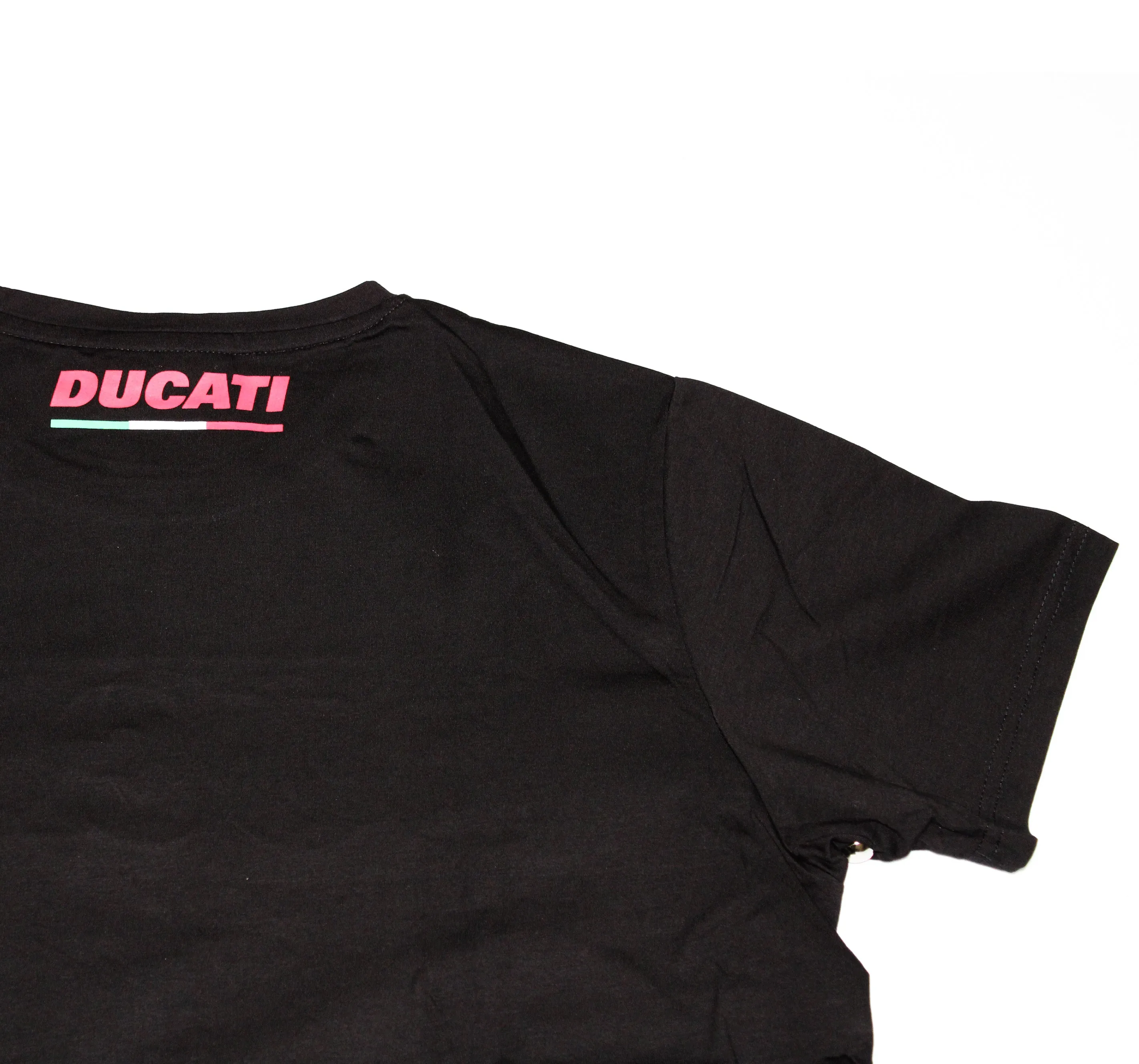 Ducati Black T-Shirt Red Wordmark