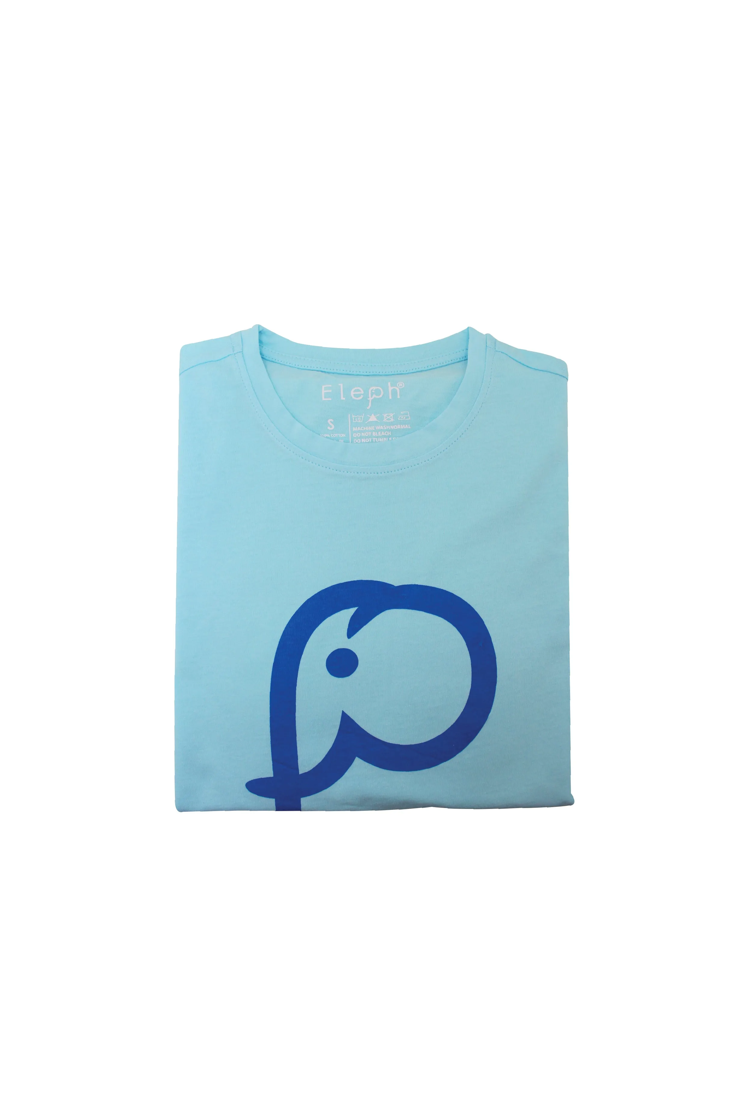 ELEPH T-SHIRT LOGO : Light Blue/Blue