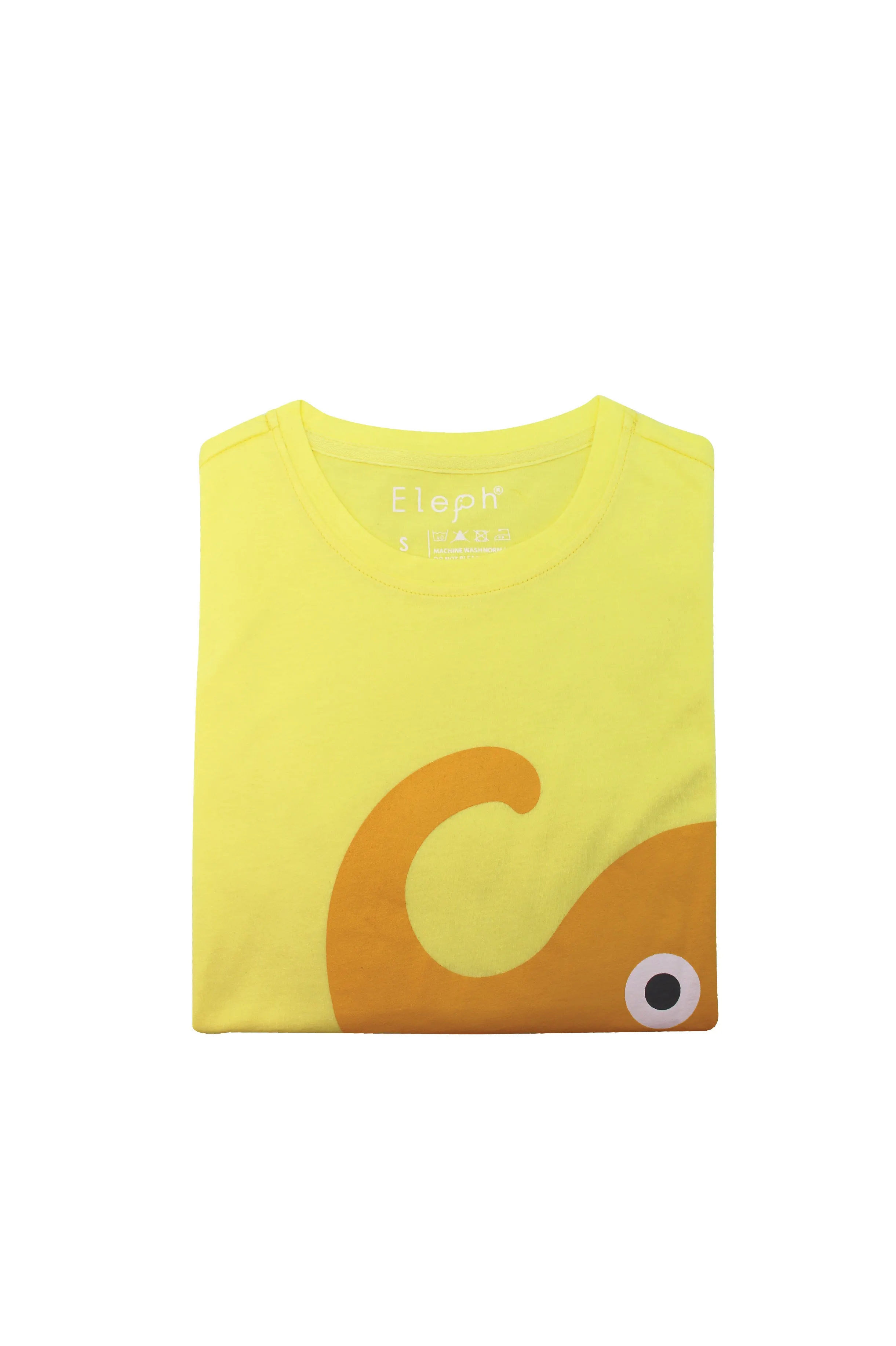 ELEPH T-SHIRT NECK SIDE : Light Yellow/Yellow