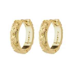 ELFRIDA recycled hoop earrings gold-plated