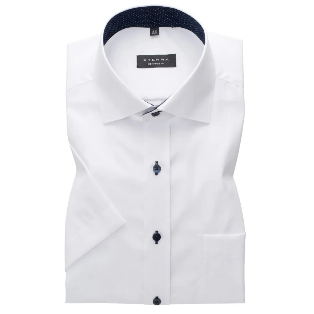 Eterna White Short Sleeve Shirt White