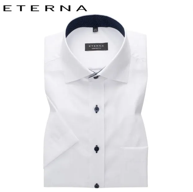 Eterna White Short Sleeve Shirt White