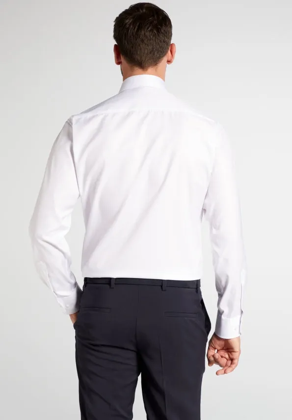 Eterna X-Tall Twill White Shirt White